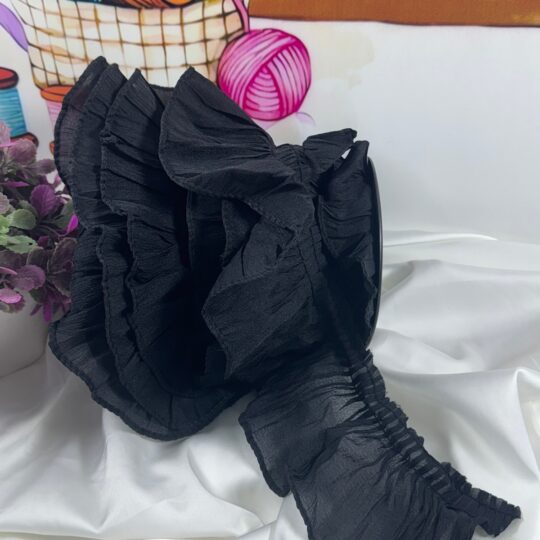 zarif büzgülü şerit moda tasarımları için(1mt)