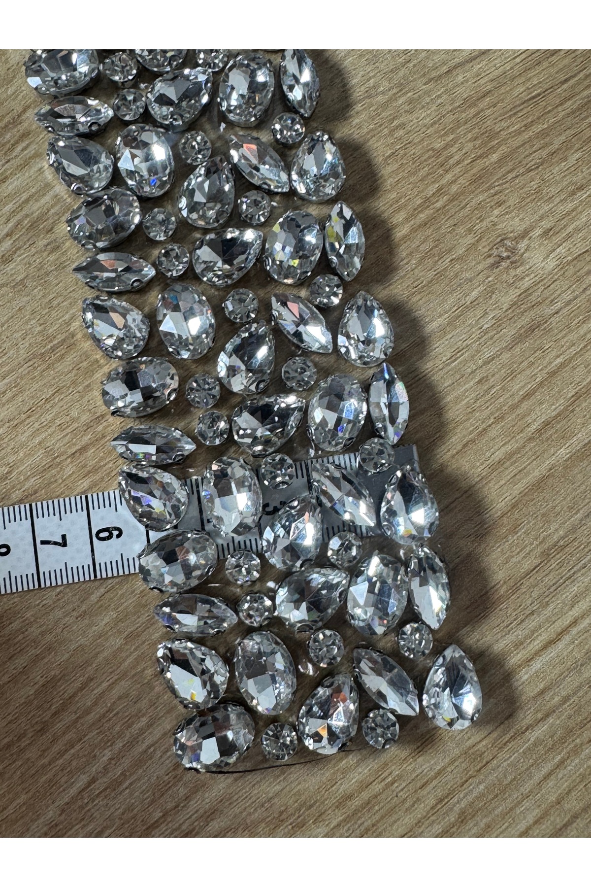 Kendinden yapışkanlı yoğun kristal taş şerit(1mt) - Görsel 4