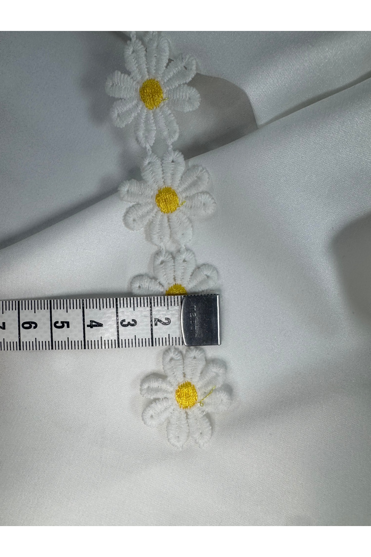 papatya desenli çıtır dantel şerit (2.5cm genişlik) - Görsel 4