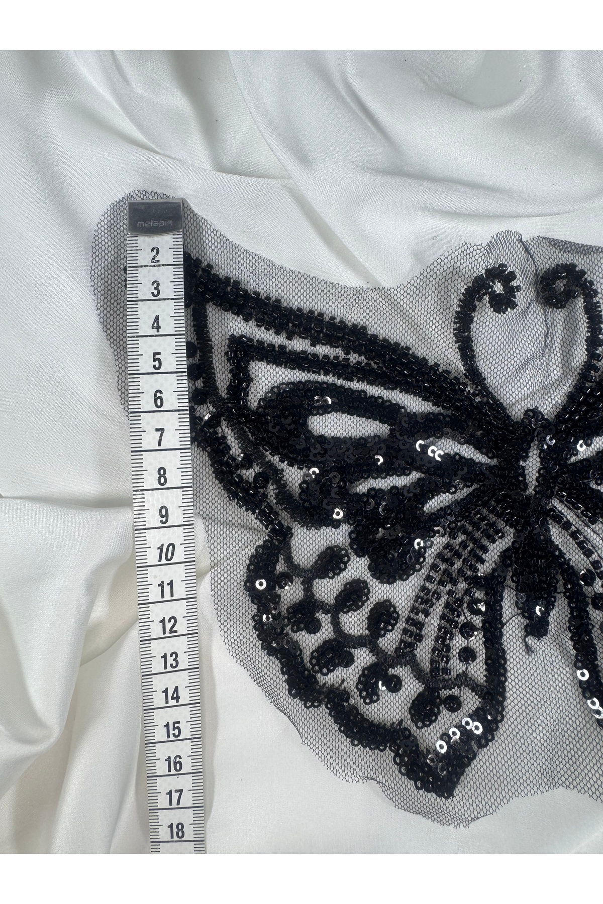 işlemeli kelebek motif aplike - Görsel 4