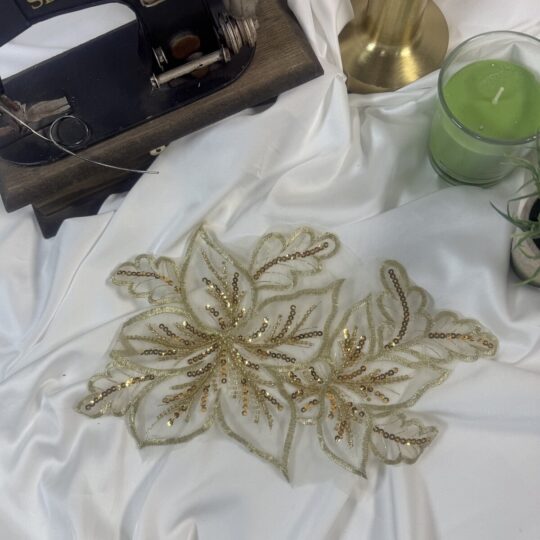 işlemeli nakışlı şık zarif aplike motif