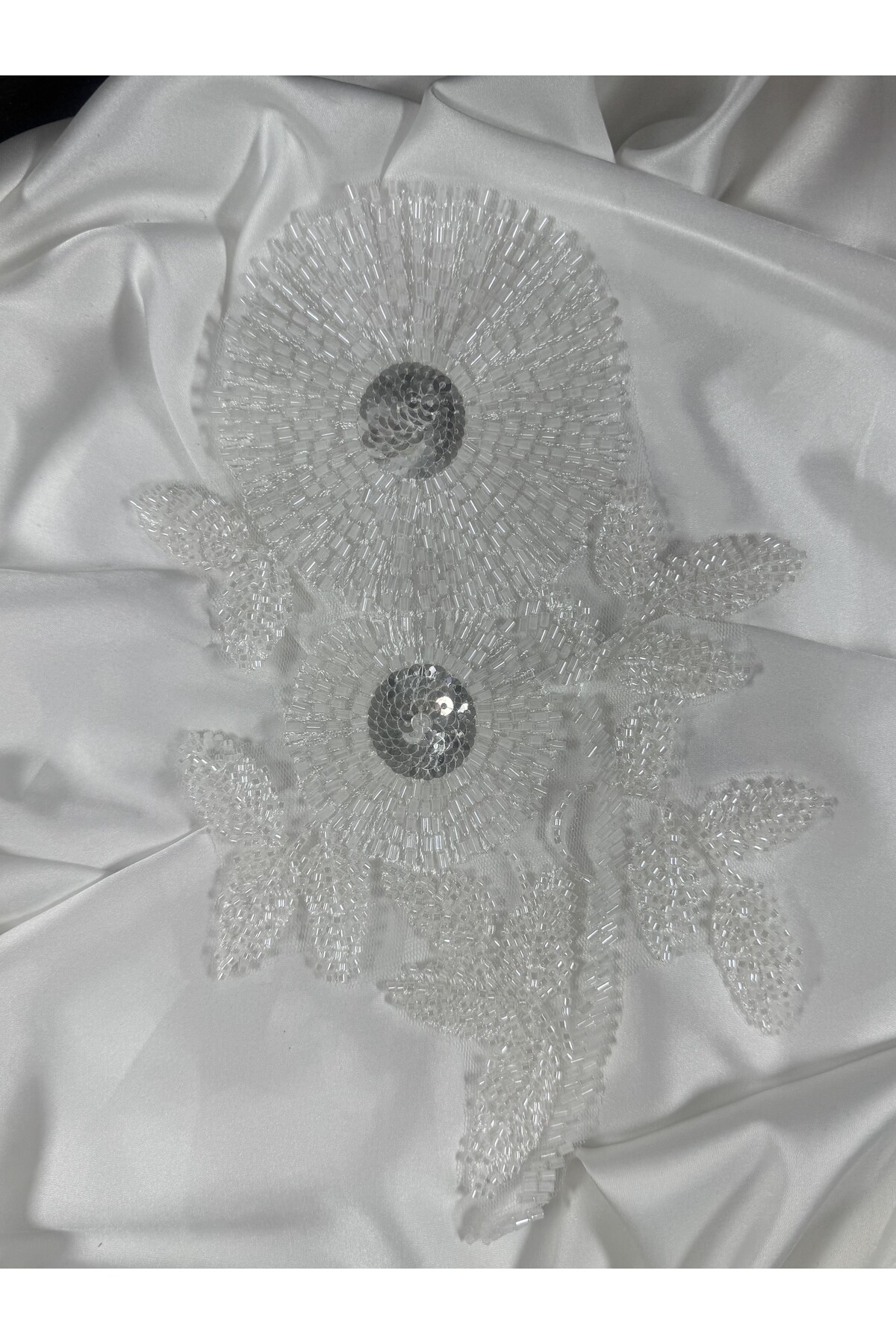 boncuk işlemeli şık aplike motif - Görsel 3