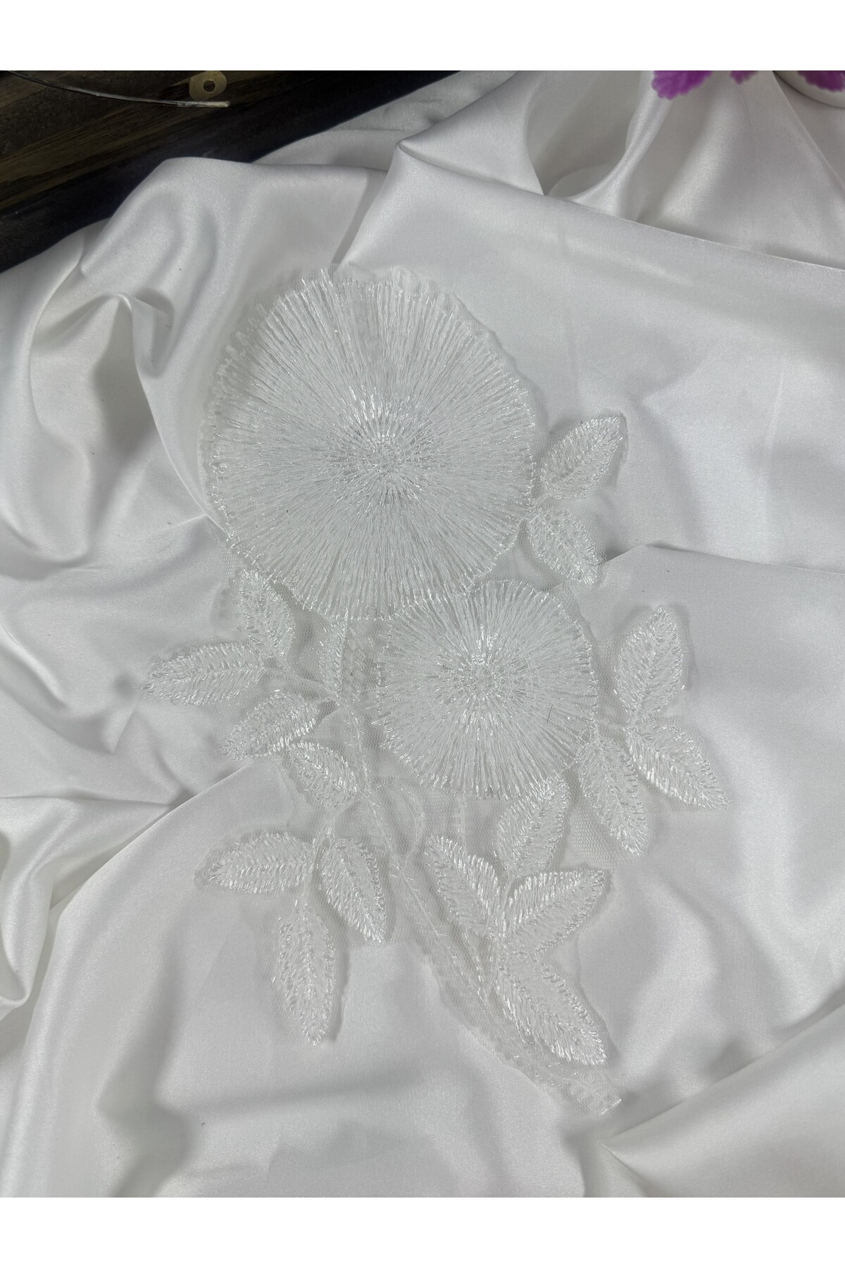 boncuk işlemeli şık aplike motif - Görsel 4