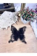 kelebek dantel motif işlemeli