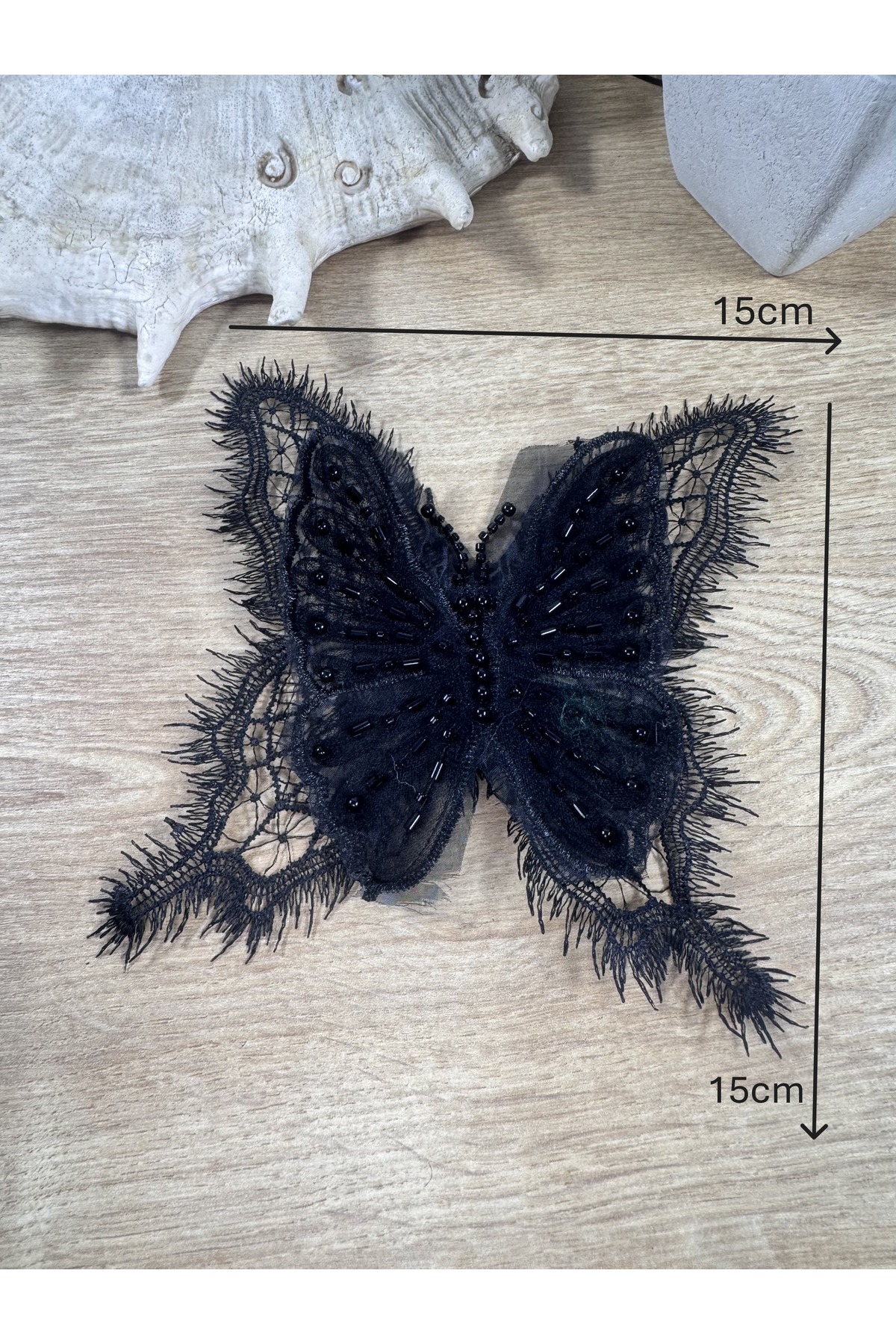 kelebek dantel motif işlemeli - Görsel 2