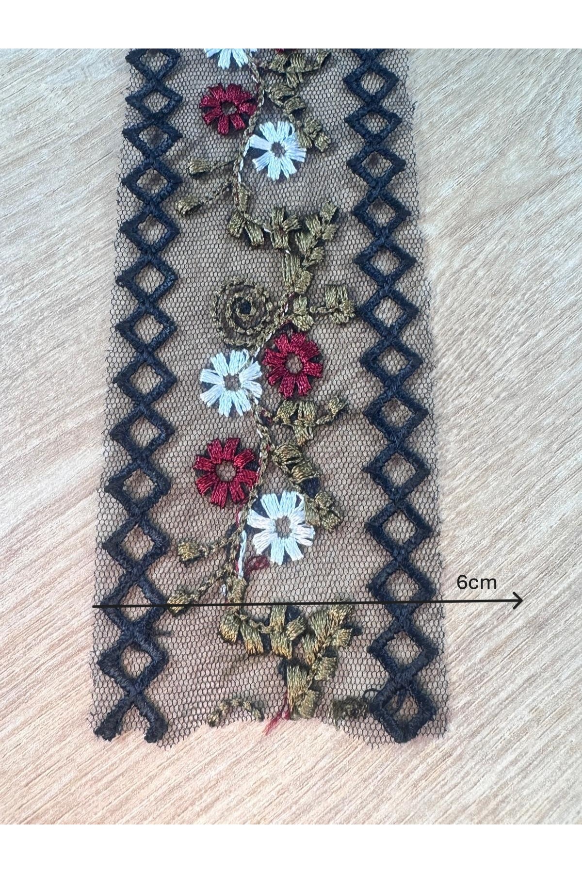 tül üzeri işleme şerit(1mt) - Görsel 2