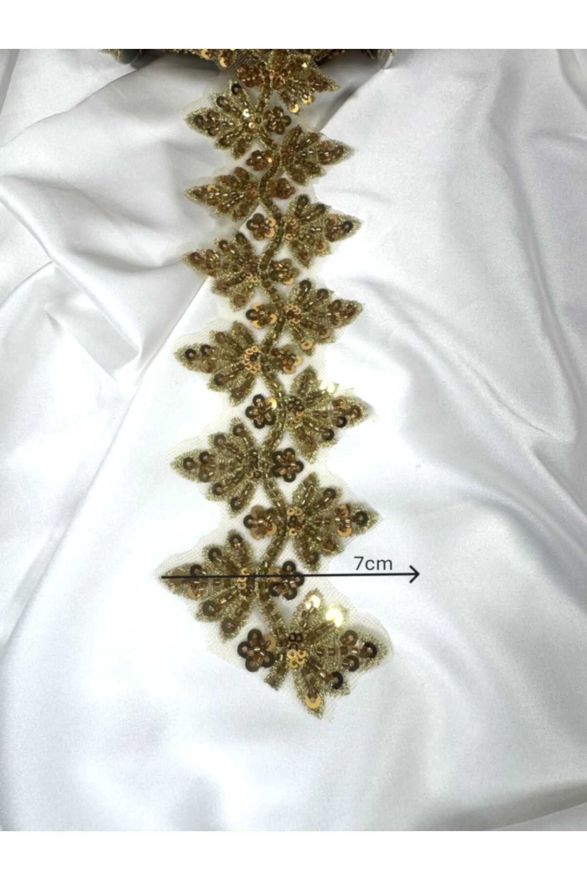 gold dantel işlemeli şerit - Görsel 2