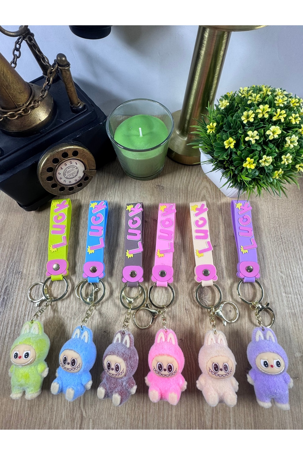 sevimli karakter anahtarlık/çanta süsü