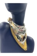 Desenli saten bandana fular