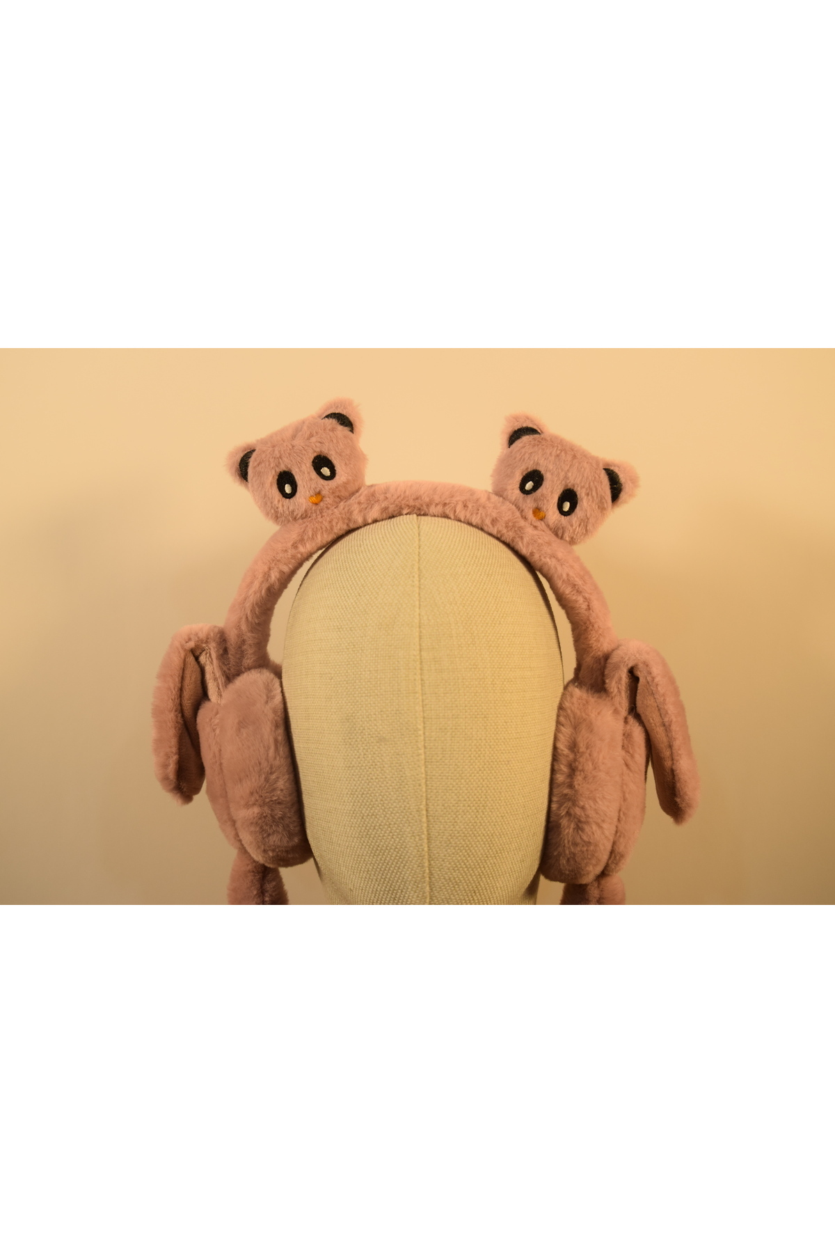 Peluş Kulaklık (haraketli oynar kulaklı sesli) ayı figürlü - Görsel 3
