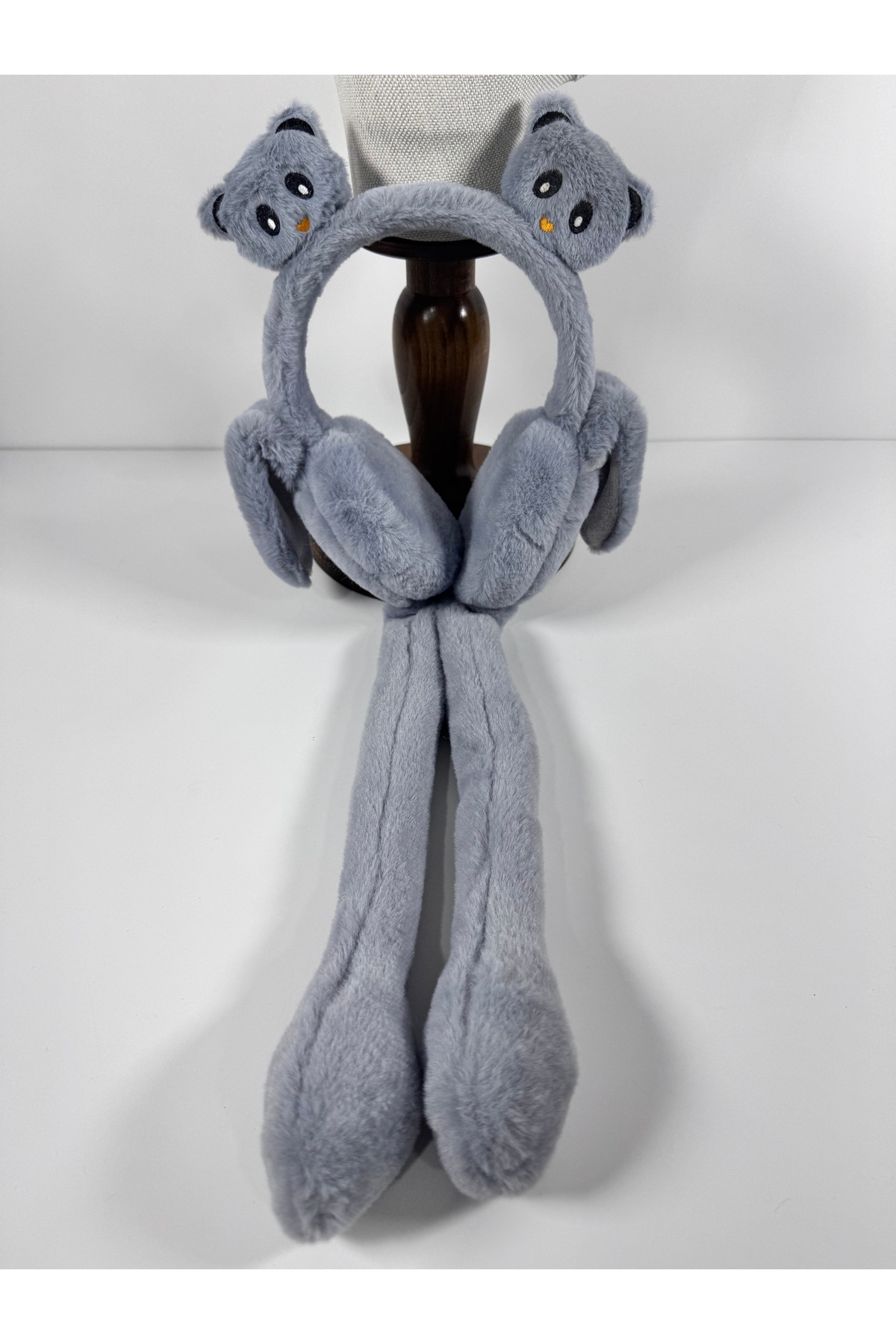 Peluş Kulaklık (haraketli oynar kulaklı sesli) ayı figürlü - Görsel 5