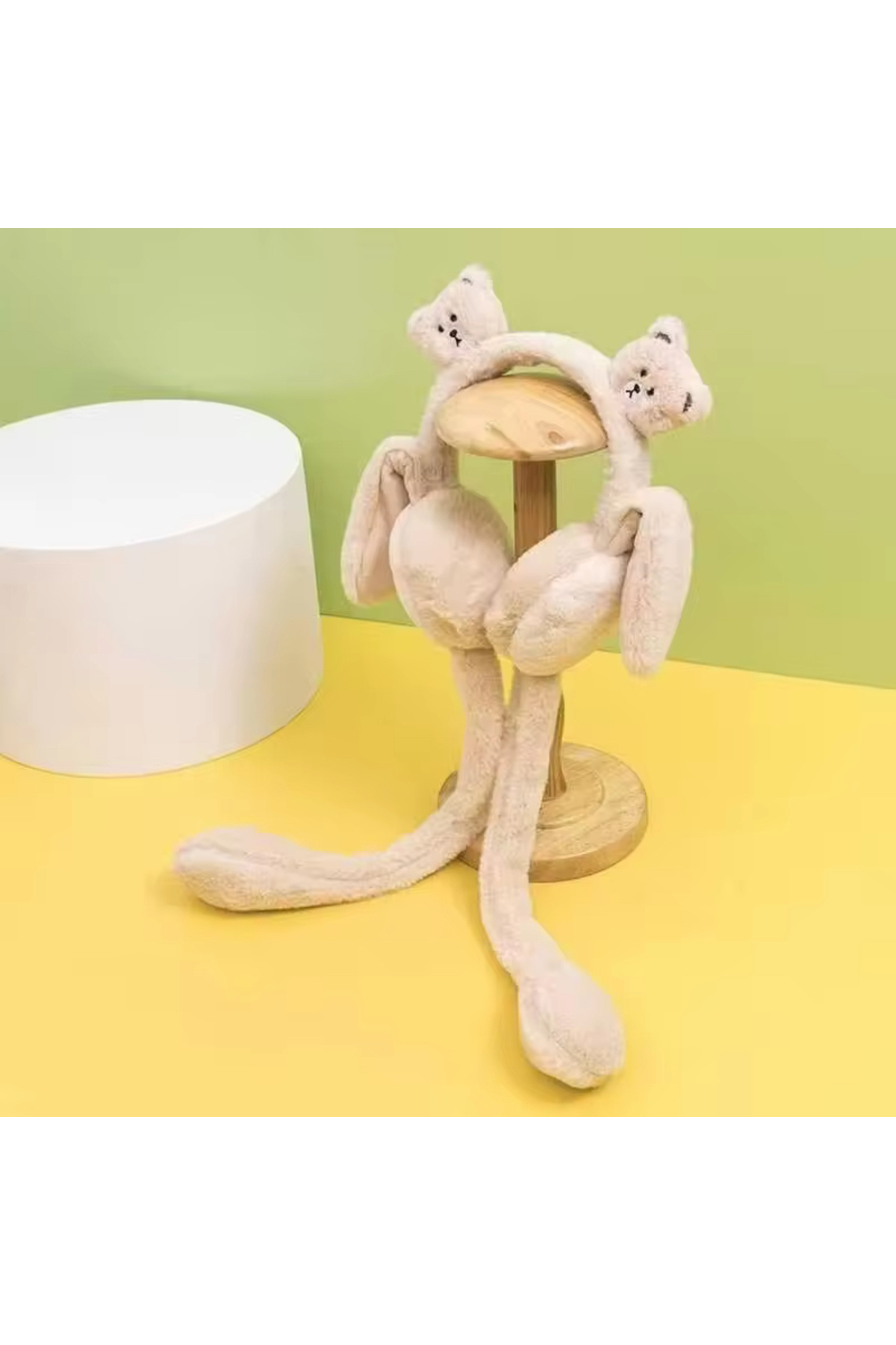 Peluş Kulaklık (haraketli oynar kulaklı sesli) ayı figürlü