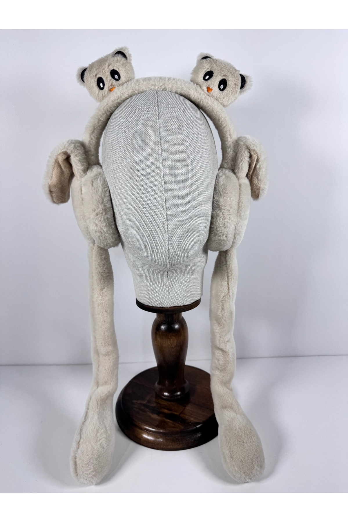 Peluş Kulaklık (haraketli oynar kulaklı sesli) ayı figürlü - Görsel 3