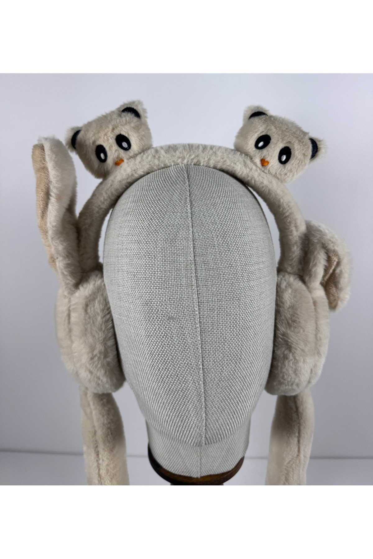 Peluş Kulaklık (haraketli oynar kulaklı sesli) ayı figürlü - Görsel 4