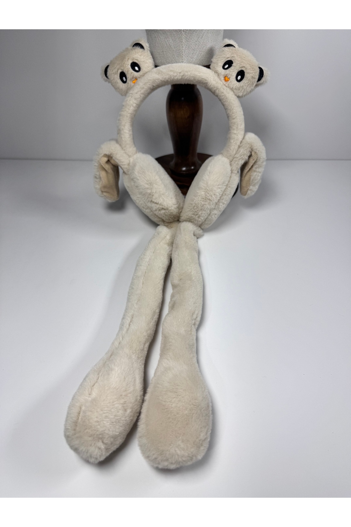 Peluş Kulaklık (haraketli oynar kulaklı sesli) ayı figürlü - Görsel 6