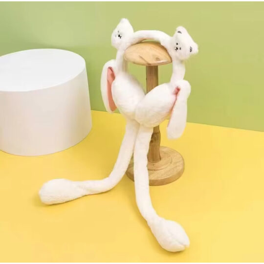 Peluş Kulaklık (haraketli oynar kulaklı sesli) ayı figürlü