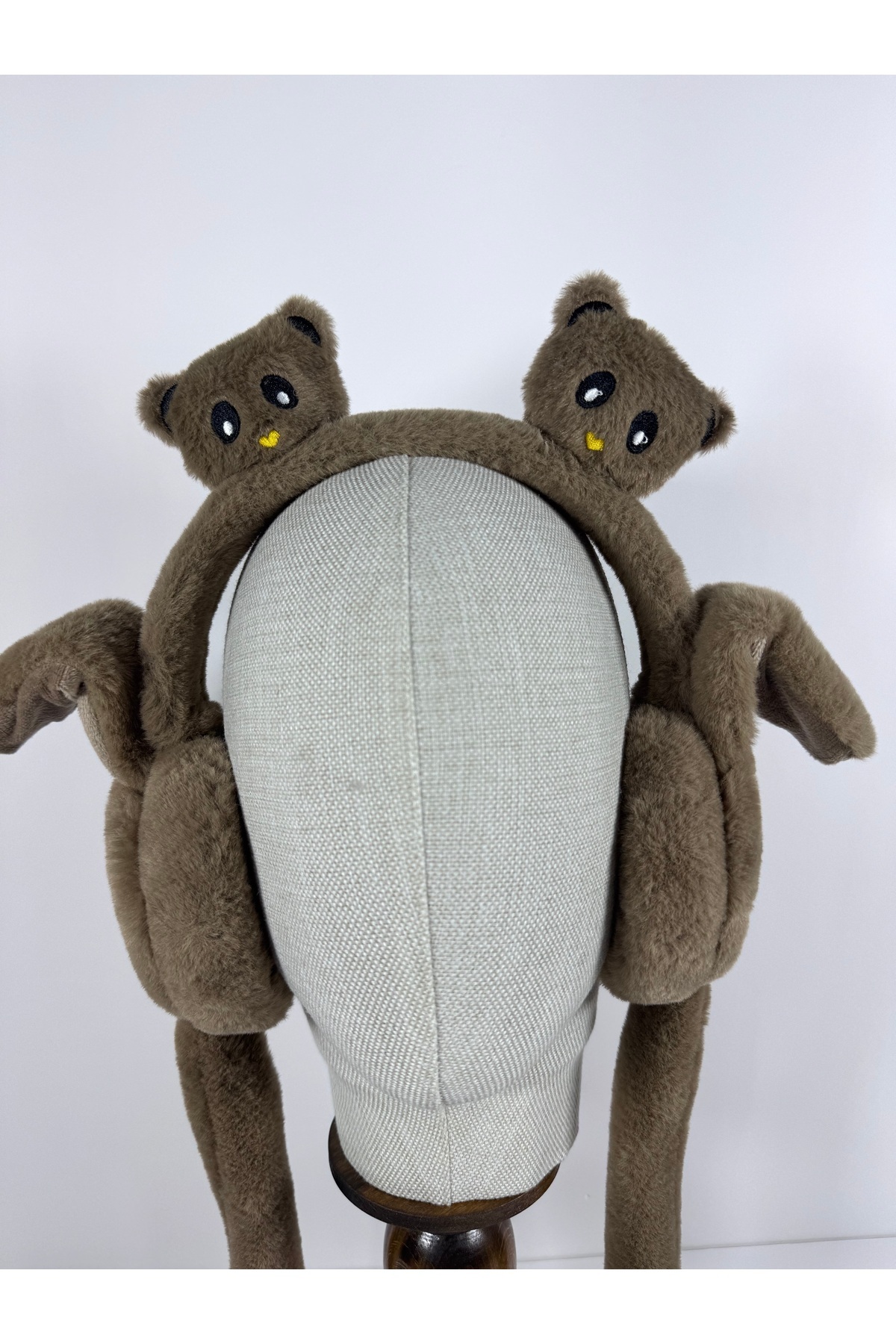 Peluş Kulaklık (haraketli oynar kulaklı sesli) ayı figürlü