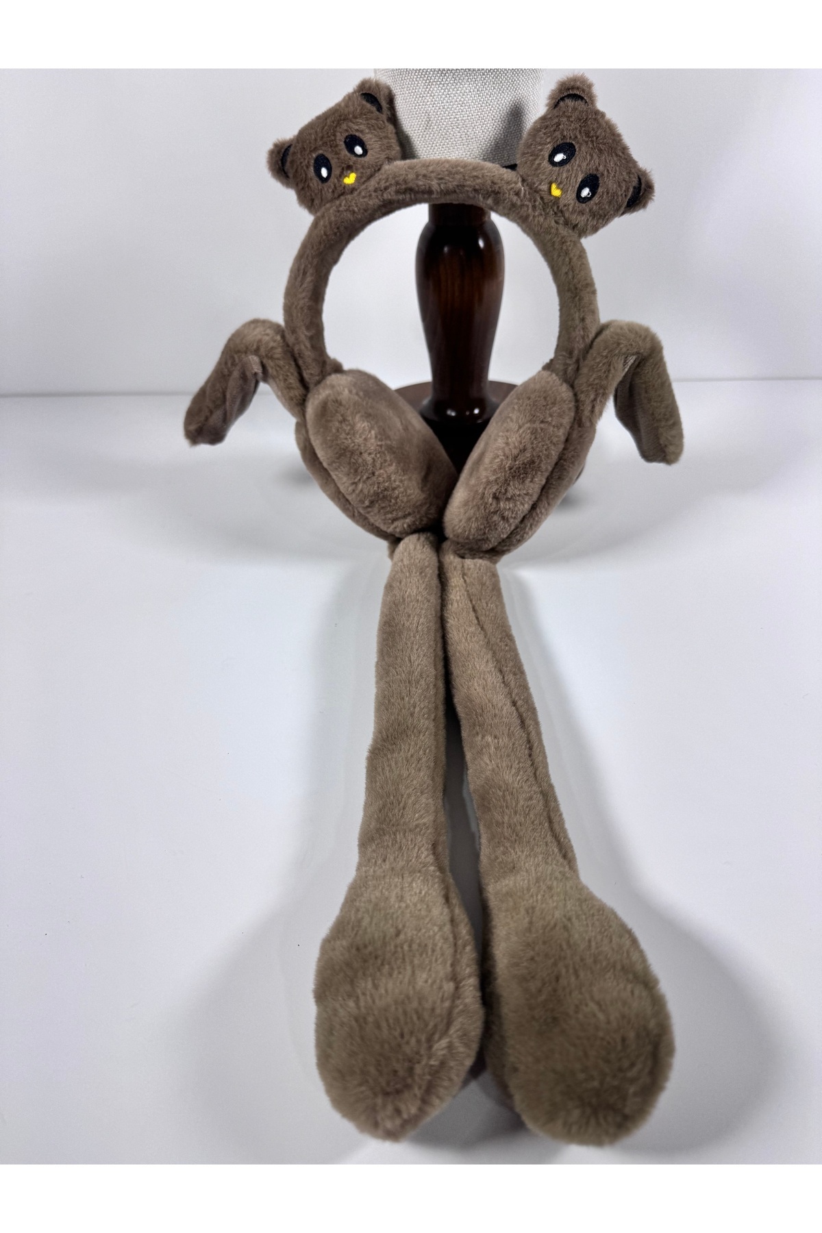 Peluş Kulaklık (haraketli oynar kulaklı sesli) ayı figürlü - Görsel 5