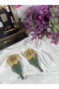 dolgulu çiçek motif (2adet)